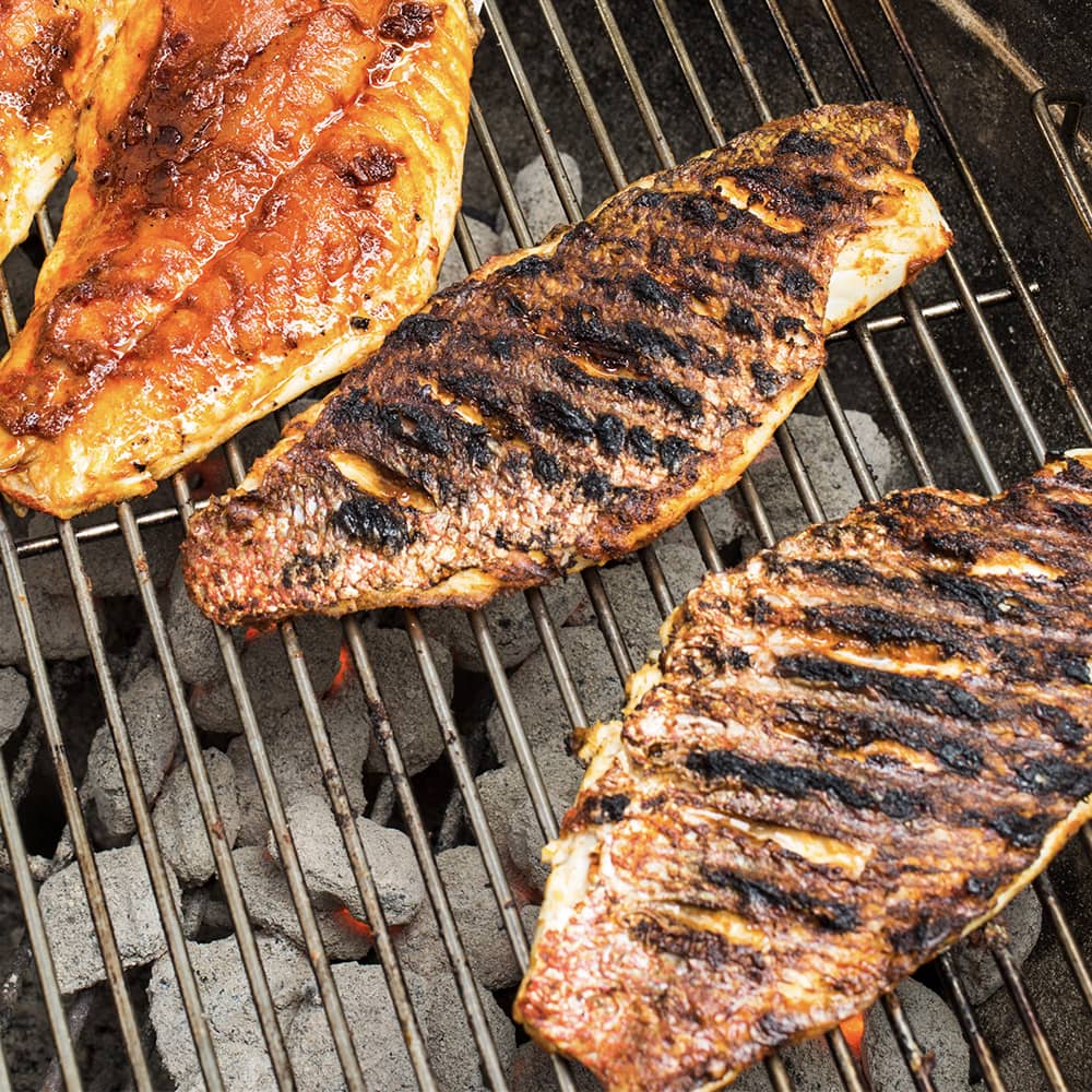 filetes de pargo a la parrilla